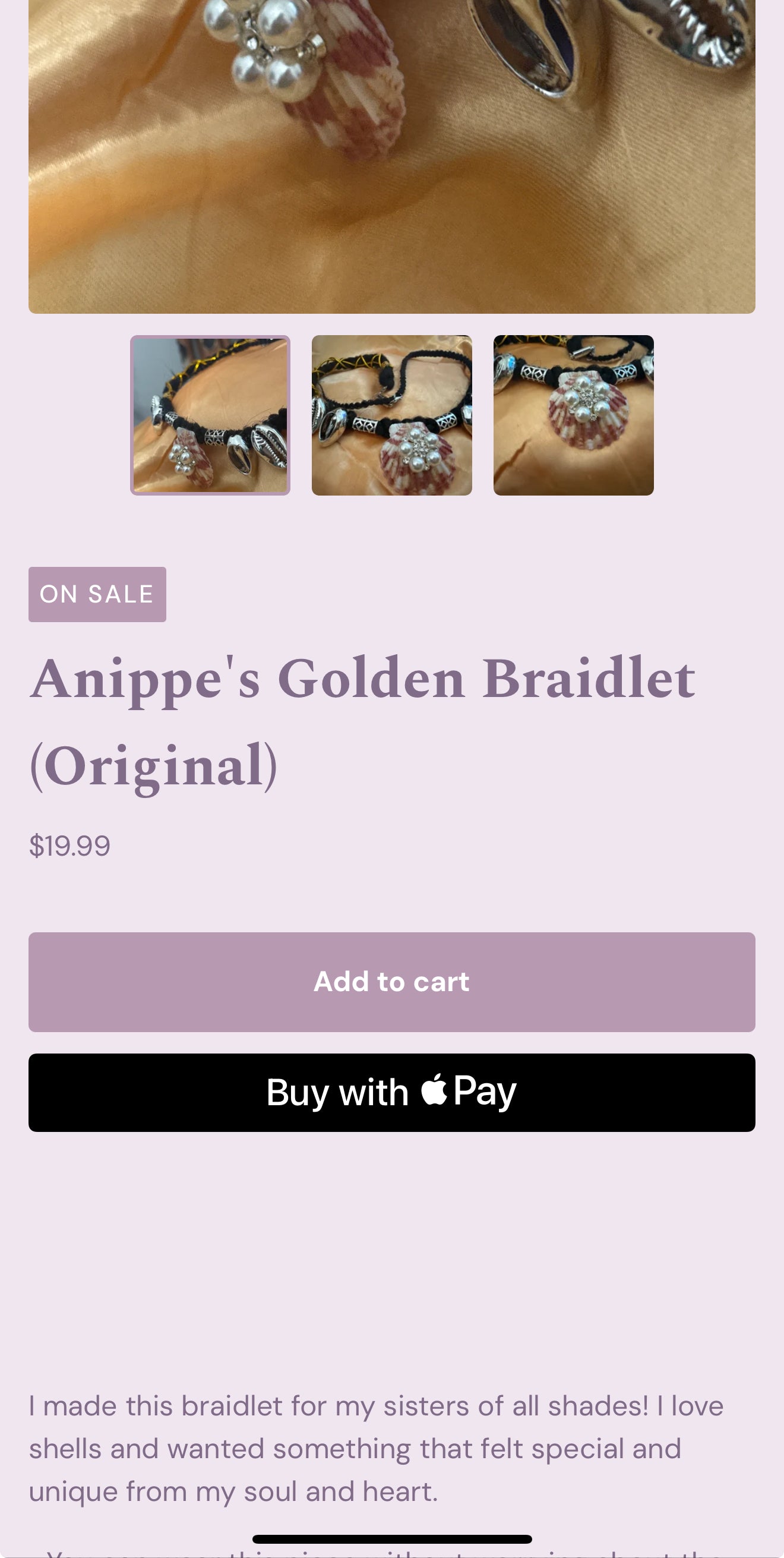 Anippe’s Golden Braidlet